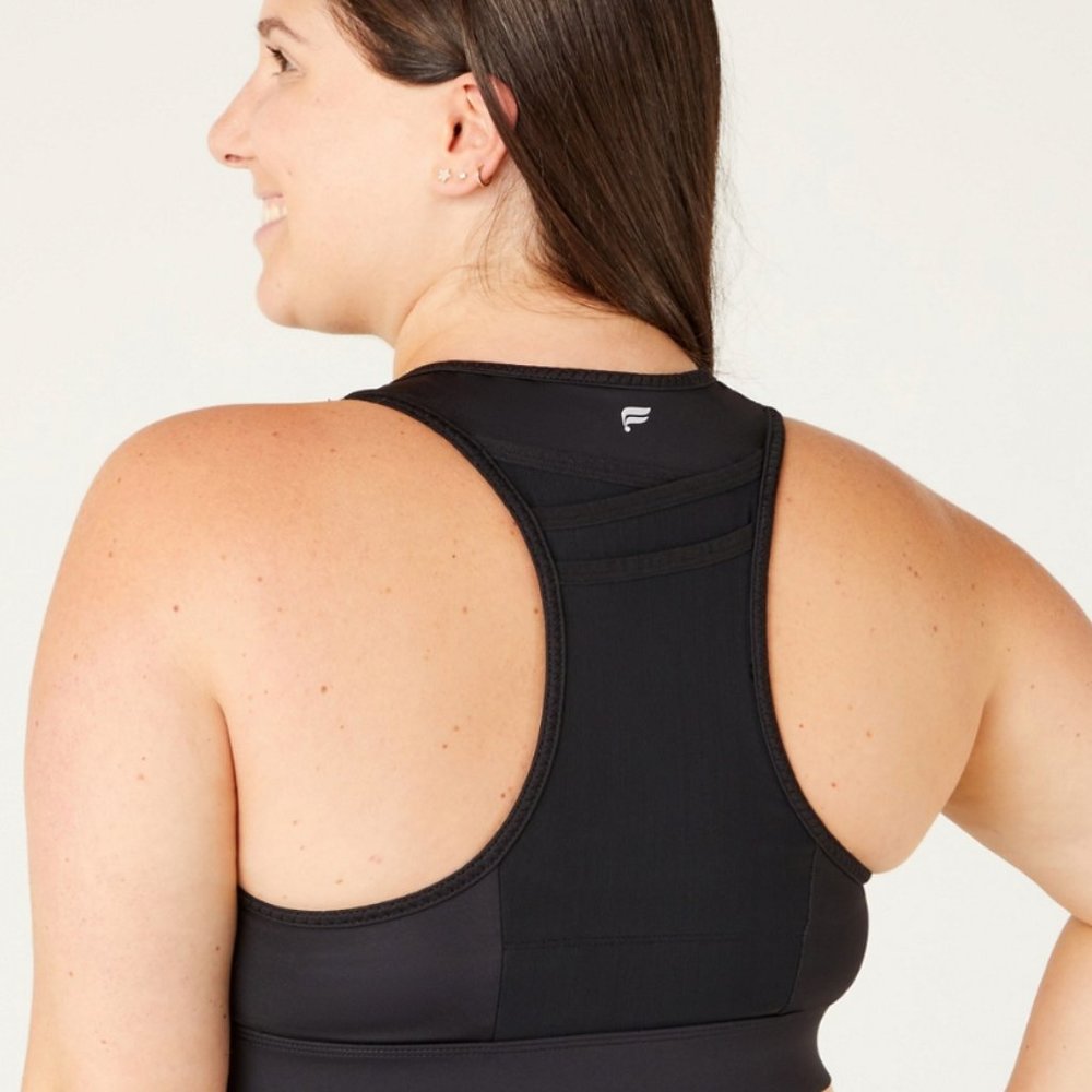 NWT Fabletics Trinity High Impact Sports Bra Black 1x